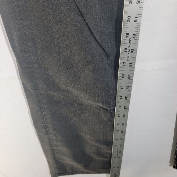 7 For All Mankind Standard Black Cotton Blend Jeans Front & Back Pockets Size S - Picture 9 of 11